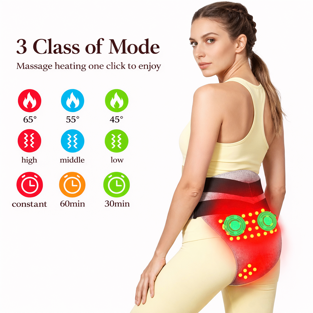 Calmvera Relief Wrap — Heated Massage Wrap for Period & Pregnancy Pain
